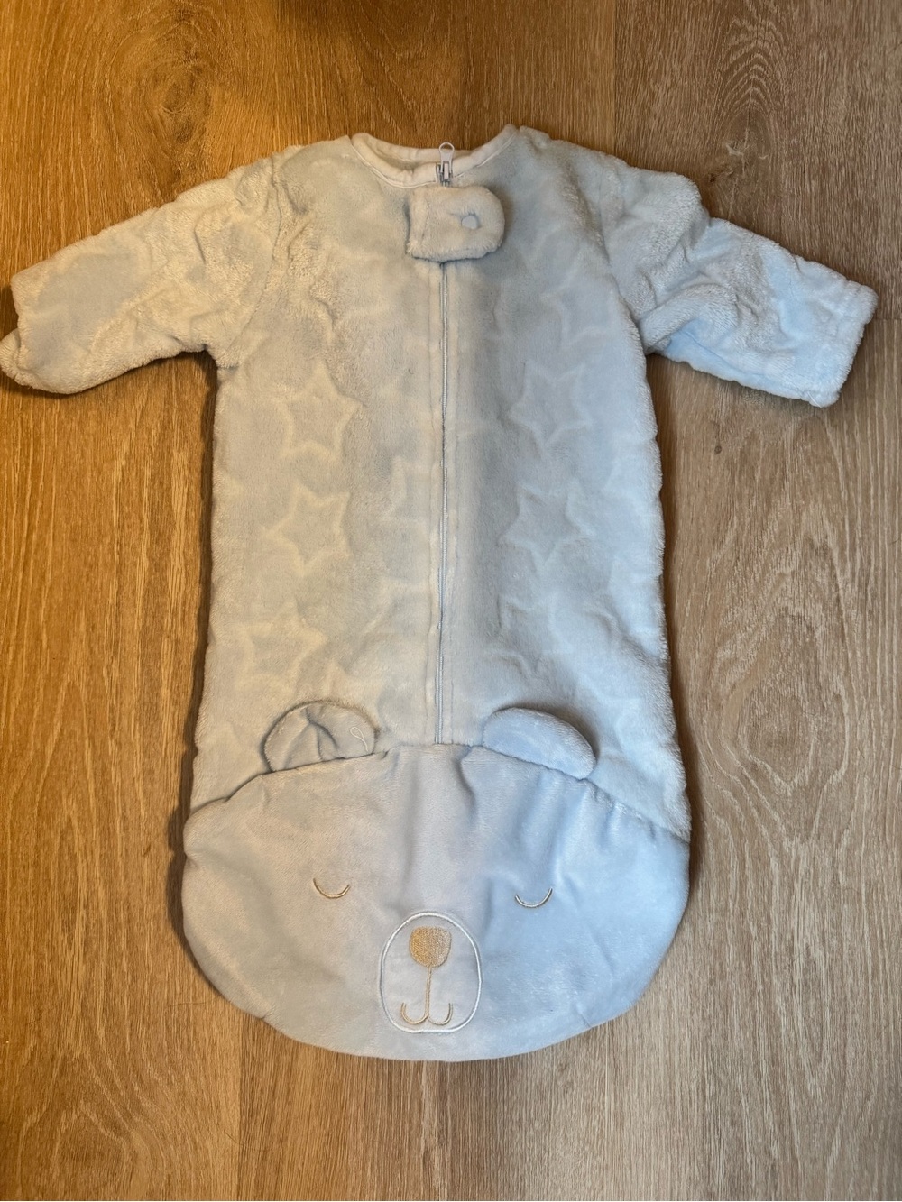 Plush Star Infant Sleep Sack - Soft Cream Bear Design Kyle and Deena